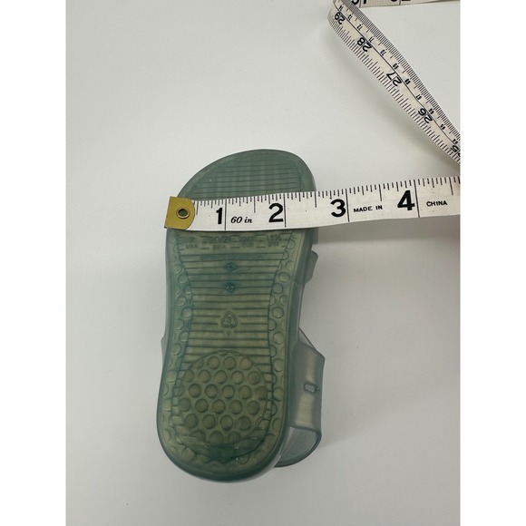 Mini Melissa Little Girls Sea Sandal Shell Glitter Blue Jelly Shoes Size 7 - Picture 9 of 11